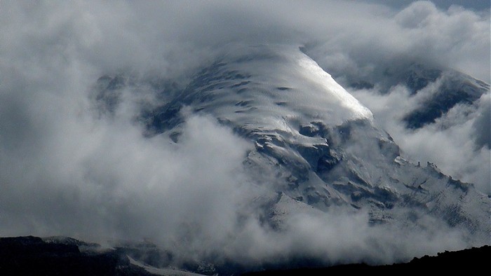 Chimborazo z drogi na Carihuairazo